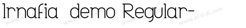 Irnafia_demo Regular字体转换
